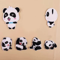 cartoon animal red panda pink clothing embroidery patch diy decoration mens and womens childrens clothes hat stickers