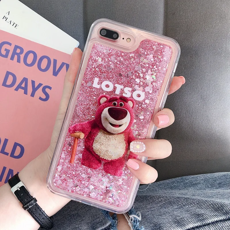 

Silicone Case iphone 11 Pro Disney LOTSO Quicksand iphone 11 Pro Max Case Luxury for iPhone 12 7 8 PLUS X XS XR