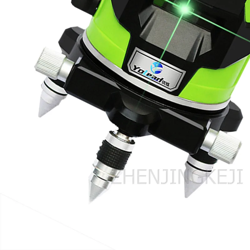 Зеленый светильник спиртовой уровень лазерный инфракрасный 3 линии бликов 360 °