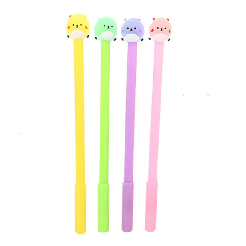 

Bear Gel Pens 0.5mm Novelty Stationery Cartoon Kawaii Pen Student Cute Pens Cute Black Gel Pen Stationery Kawaii School Supplies