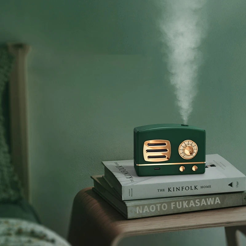 

Retro Air Humidifier 200ML Mini Diffuser USB Aromatherapy Aroma Diffuser Home Office Mist Maker Fogger with Led Light