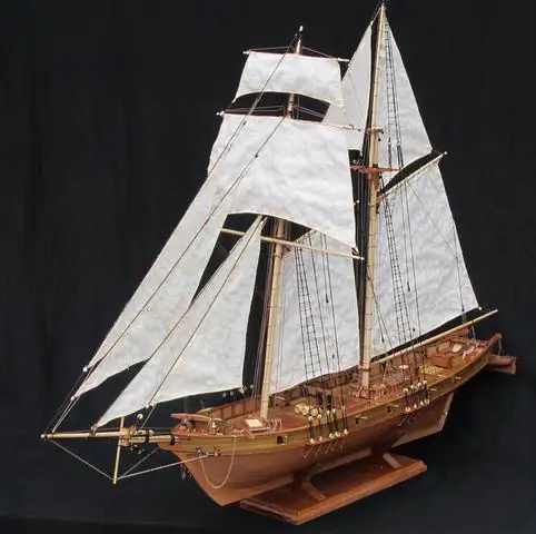 

NIDALE model Free shipping Scale 1/96 Classics Antique Harvey Ship wooden model kits HARVEY 1847 wooden Sailboat model