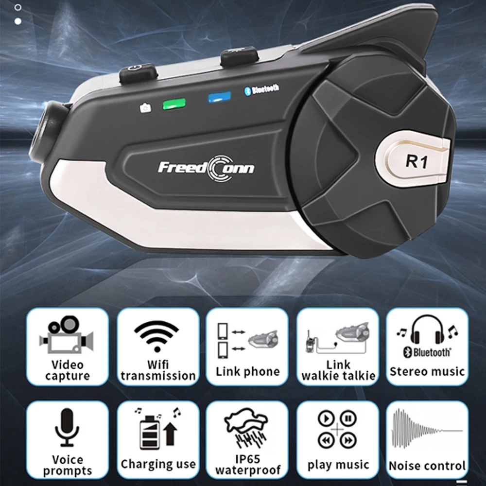 Гарнитура HD 1080P мотоциклетный шлем WIFI камера Bluetooth-совместимая 4.1 рекордер WiFi