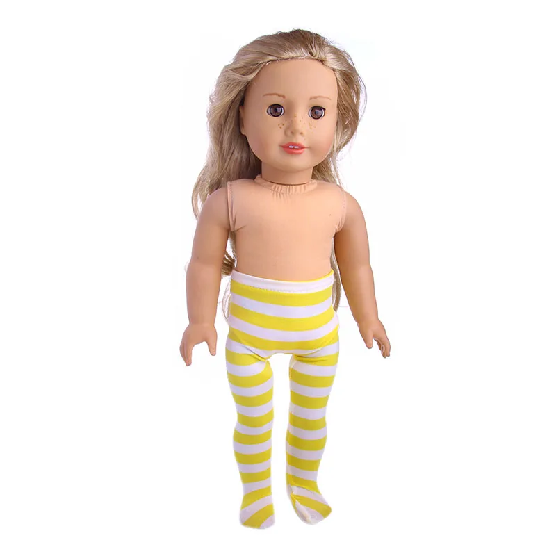 Футболка + леггинсы трусики носки подходит 18 дюймов американская кукла и 43-45 см