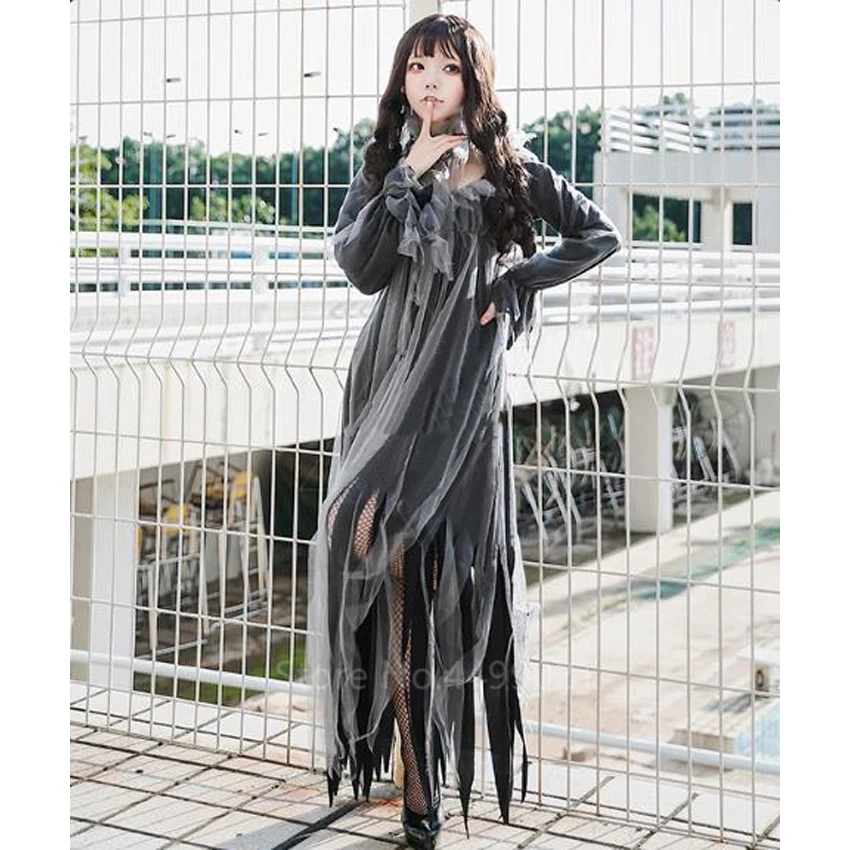 Женский костюм на Хэллоуин сексуальный страшный вампира женское платье для