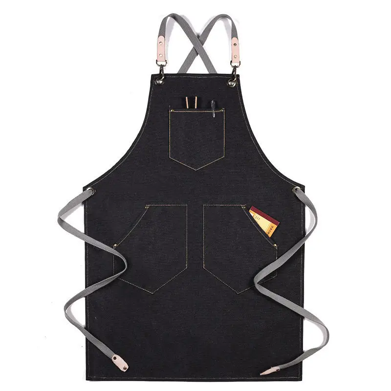 

Barista Apron Coffee Cooking Kitchen Apron Chef Waiter Cafe Shop BBQ Hairdresser Aprons Gift Bibs Wholesale Coffee Accessories