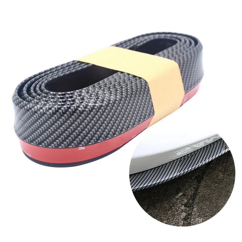 2.5m Car Sticker Body Kit Spoiler Bumpers Rubber Double Color Styling Accessorie Protector Front Bumper Lip Splitter | Автомобили и