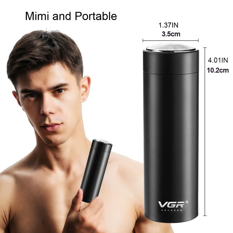 

Portable Electric Shaver for Men Mini Razor USB Rechargeable Cordless Shaver Grooming Tool Travel Home Use