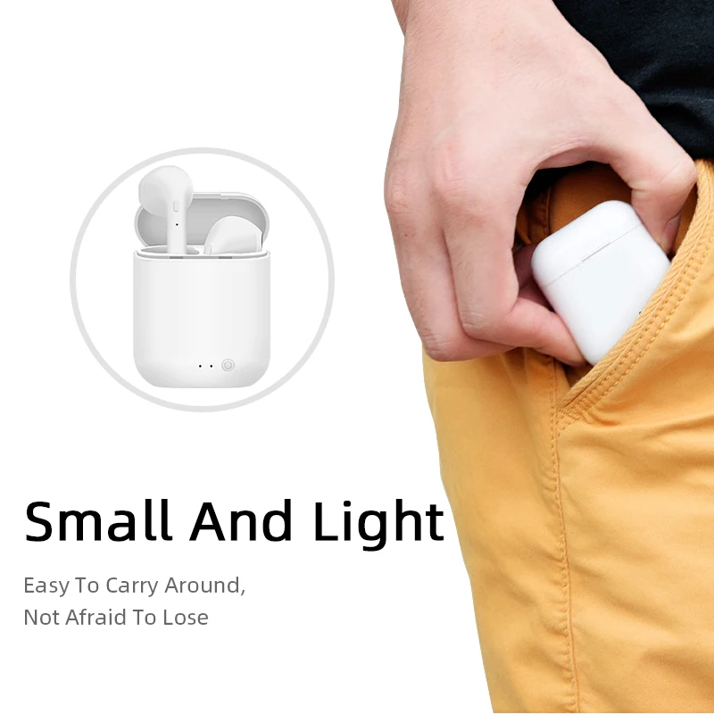 Беспроводные спортивные наушники TWS i7 Mini 2 Bluetooth Air гарнитура с зарядным