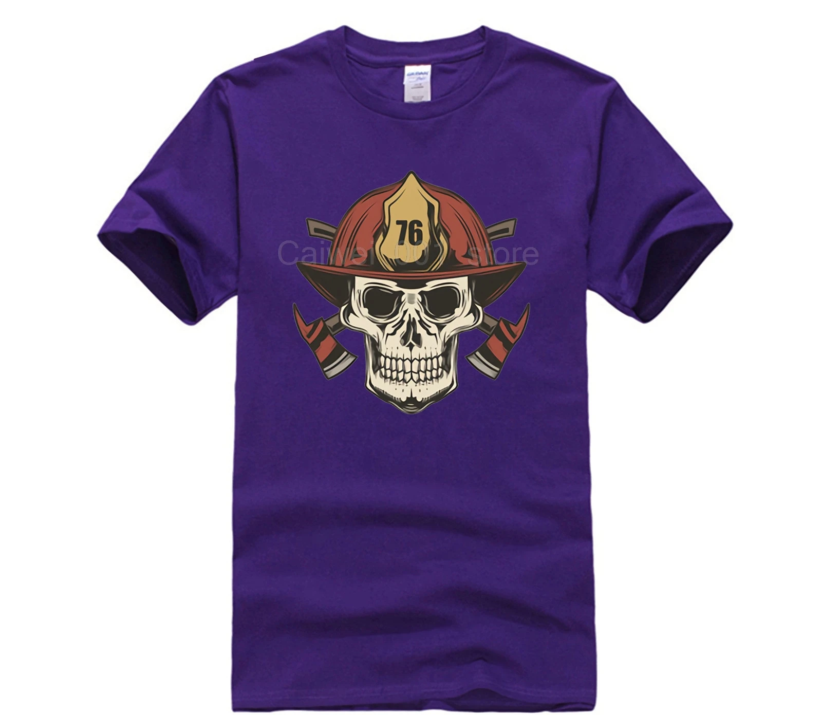 

New fashion trend RETRO VINTAGE STYLE FIREMAN Fashion Mens Short sleeve T Shirt