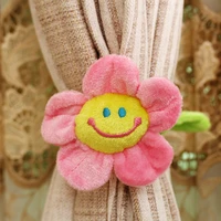 8pcs curtain accessories home decoration cute smile cartoon sunflower plush toys creative christmas valentines day gift