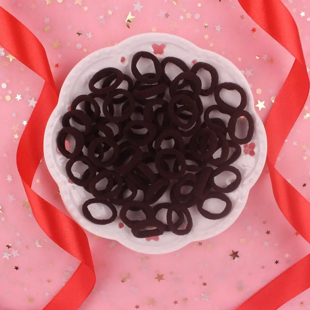 Новинка 2019 модные эластичные повязки для волос из спандекса кофейного цвета 5