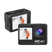 4k 60fps 20mp 2 0 toque lcd 4x eis tela dupla wifi prova dwaterproof gua controle remoto webcam esporte gravador vdeo