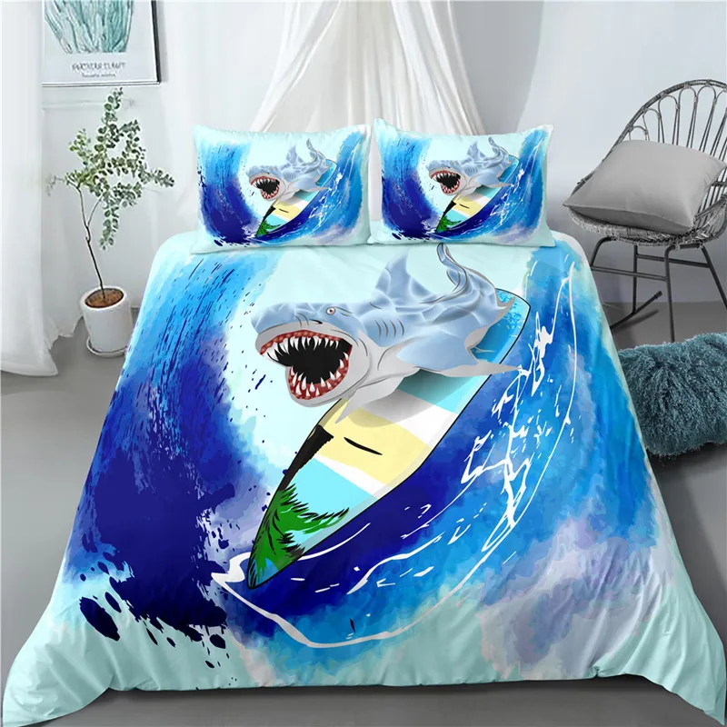 

Fish bed linen, full-size duvet cover and microfiber pillowcase 229x229 cm