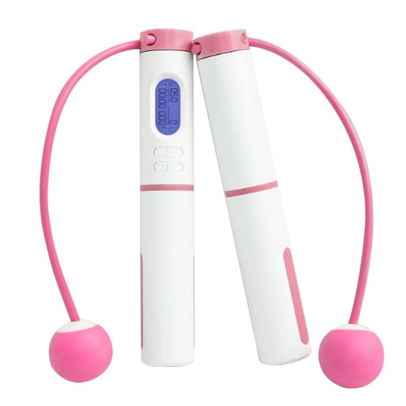 

Cordless Steel Wire Skipping Rope with Count Display Professional Protable Rope