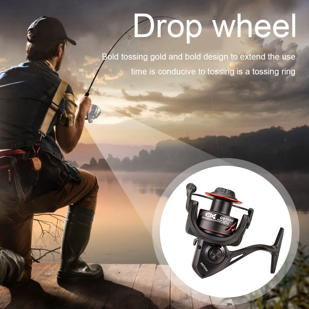 

Spinning Fishing Reel GS 2000-5000 12+1 BB Metal Coil Reel Boat Rock Fishing Wheel for Saltwater Freshwater