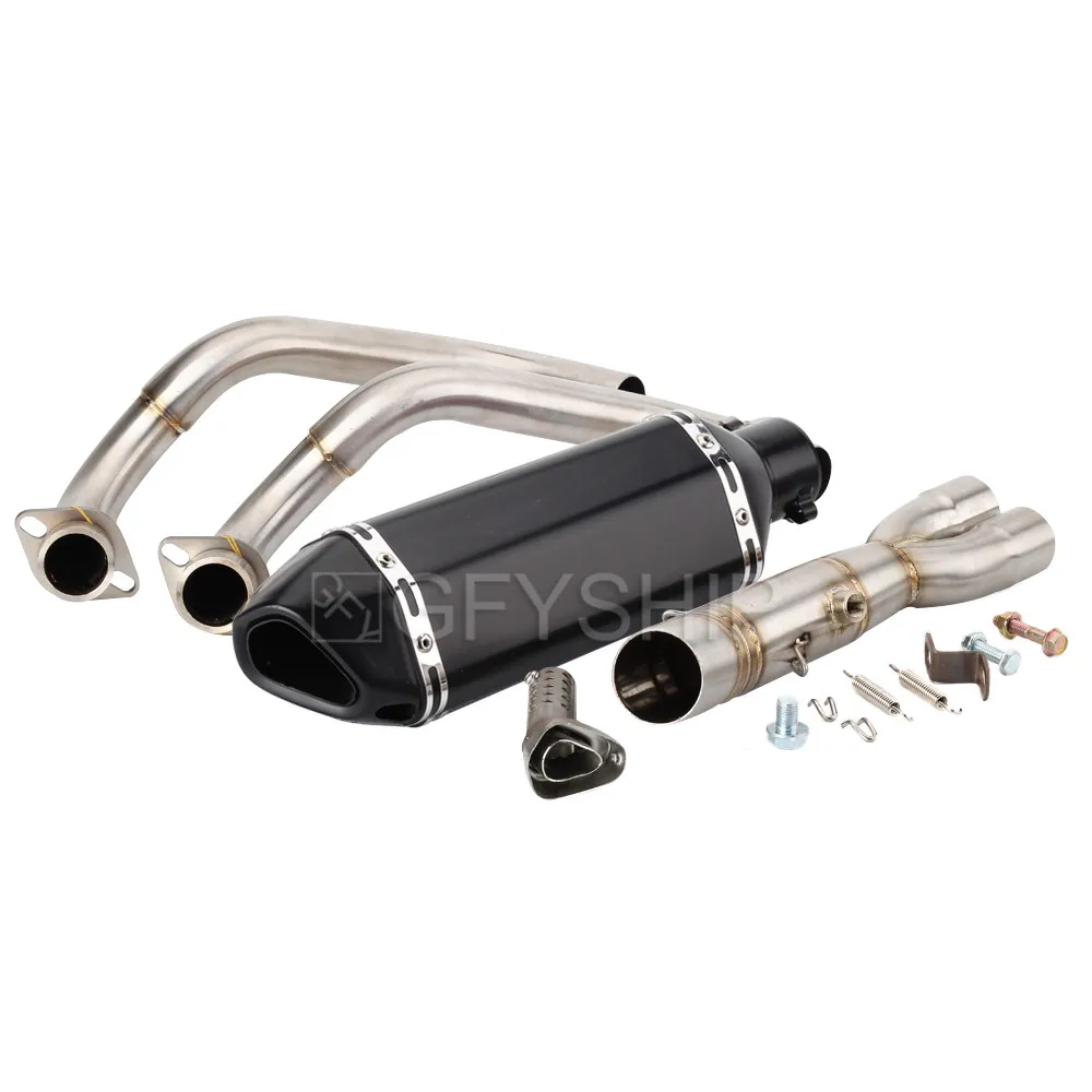 Для Yamaha MT 07 MT07 до XSR700 TRACER 700 16-19 MT 07 Escape Slip-on мотоцикл Akrapovic выхлопная и Соединительная труба