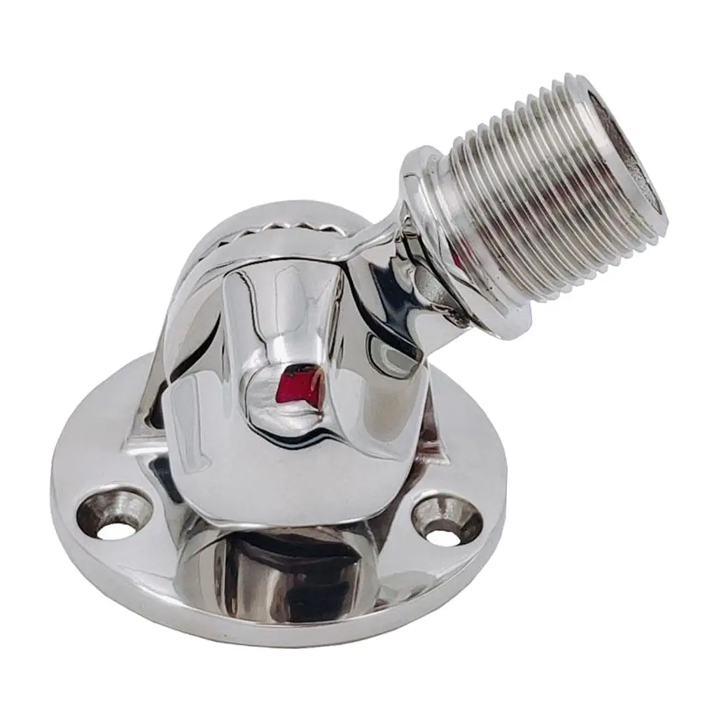 

Stainless Steel Boat Swivel Base Antenna Mount 1'-14 threaded Marine Grade