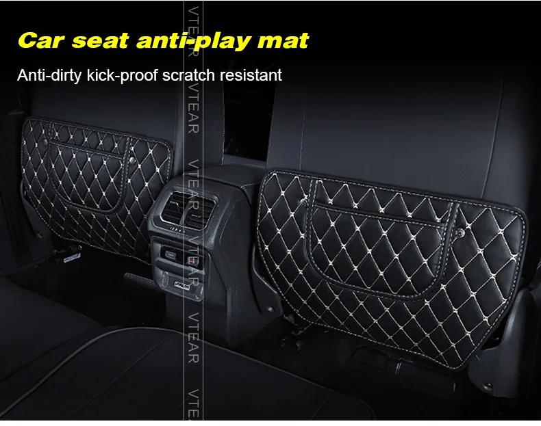 For VW Tiguan MK2 accessories Car seat back Anti kick mat Interior protection Clean Mat Car Anti-dirty Pad Auto products