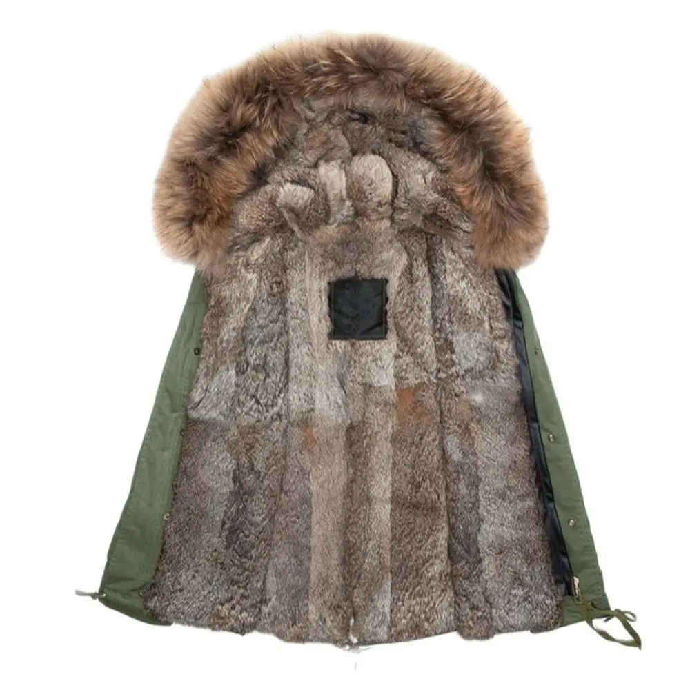 Зимняя теплая парка с меховым капюшоном короткая стильная большая коричневая