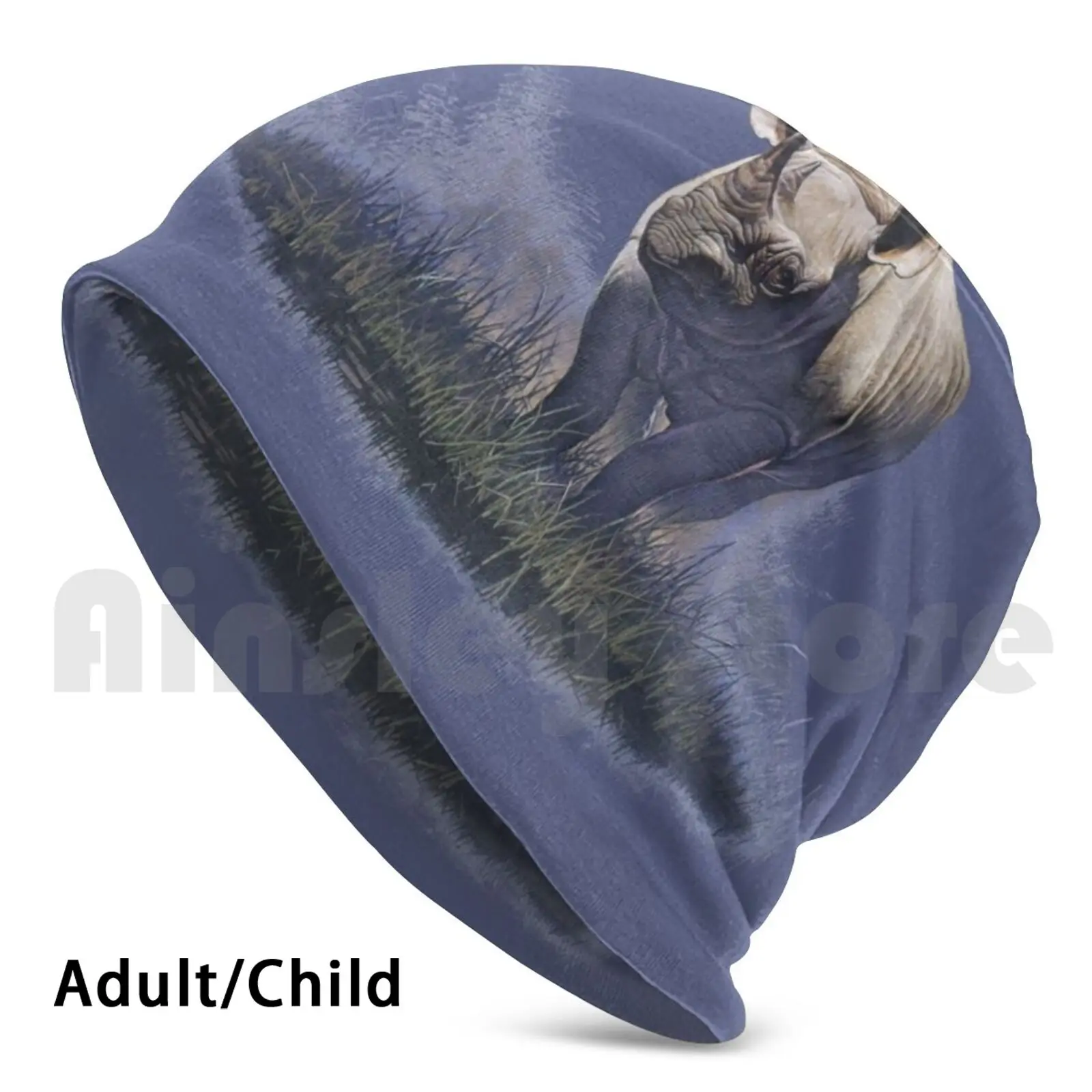 

Lone Rhino Hat Hat Rhino Rhinoceros Animal Wildlife African Animals Realistic