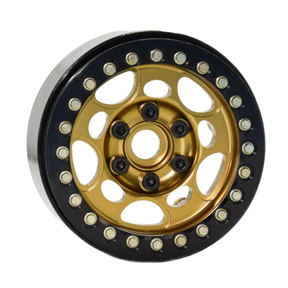 

4Pcs Metal Beadlock Wheel Rim Hub for 1/10 RC Crawler Car TRX4 SCX10 D90 TF2