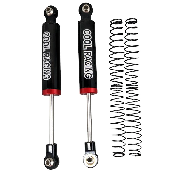 

COOL RACING 4PCS Oil Suspension Shock Absorber Internal Spring Shock Absorber 90mm for SCX10 D90 WRAITH TRX-4 90046 RC