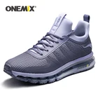 Мужские кроссовки для бега ONEMIX, серые спортивные дышащие кроссовки для занятий спортом на открытом воздухе, удобные спортивные кроссовки для прогулок