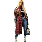 Женская камуфляжная куртка-бомбер, осенне-зимняя уличная одежда, куртки в стиле Харадзюку, длинное пальто с многослойными оборками, верхняя одежда, Chaquetas