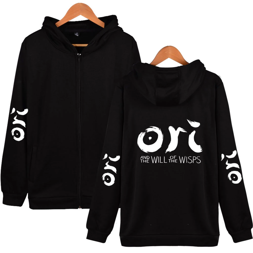 

Personality Printed Ori and The Will of The Wisps Zipper Hoodies Sweatshirt Casual Hoody Pullover Men/women Ja Women-Clothes