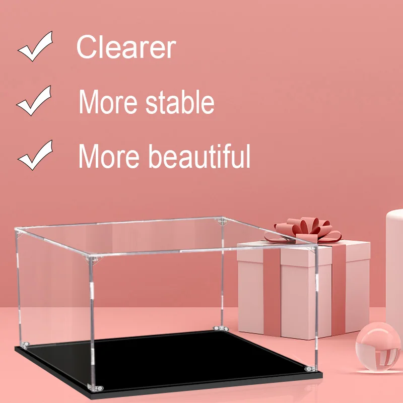 

Lego Display Box 37x16x22cms Acrylic Display Box Transparent Dust-proof Storage Display Rack with Collection Value