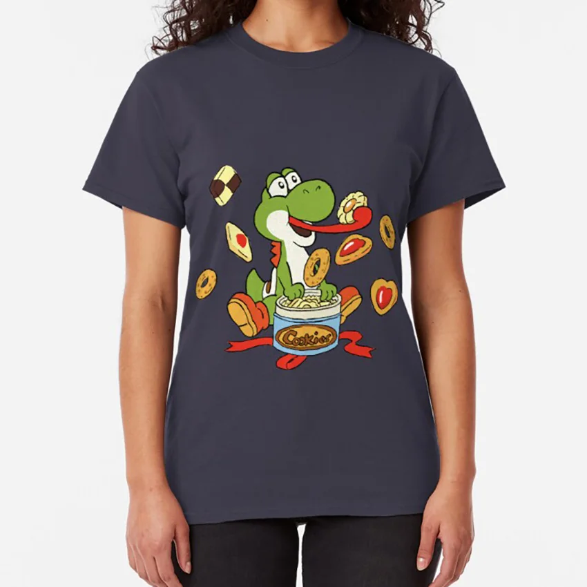 Футболка с принтом печенье Yoshi cookie food mario n64 gameboy|Мужские футболки| |
