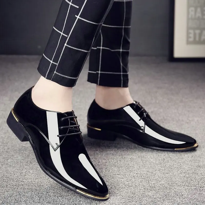 

Autumn New Formal Shoes Men Fashion Wedding Shoes Men Business Leather Shoes Oxford shoes Man Dress Shoes