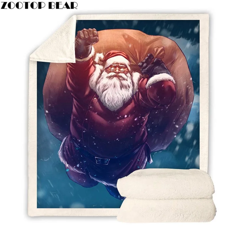 Хараджуку плед из флиса модный шерпа для взрослых на Рождество, аниме, путешествий, Хэллоуина, постельного покрывала с доставкой.