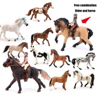 horse toy riding horse figurine farm animal action figures toys rider horse figures model collectible dolls %ef%bc%88free combination %ef%bc%89
