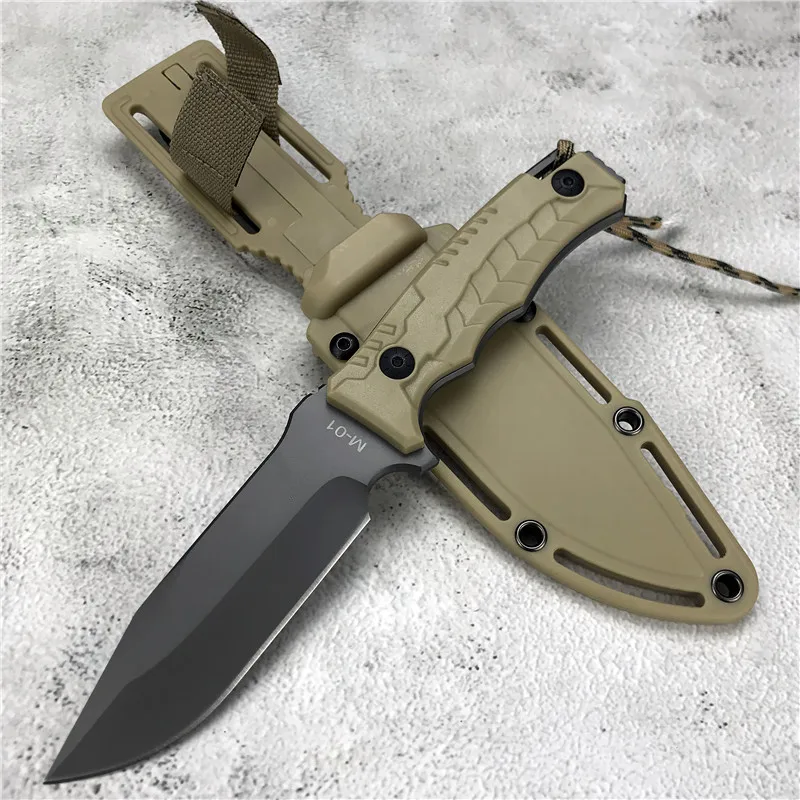 

High Quality Steel M01 Pocket Tactical Military Knives Fixed Blade Knife Hunting Survival Rescue Tools Combat Outdoor EDC Gear