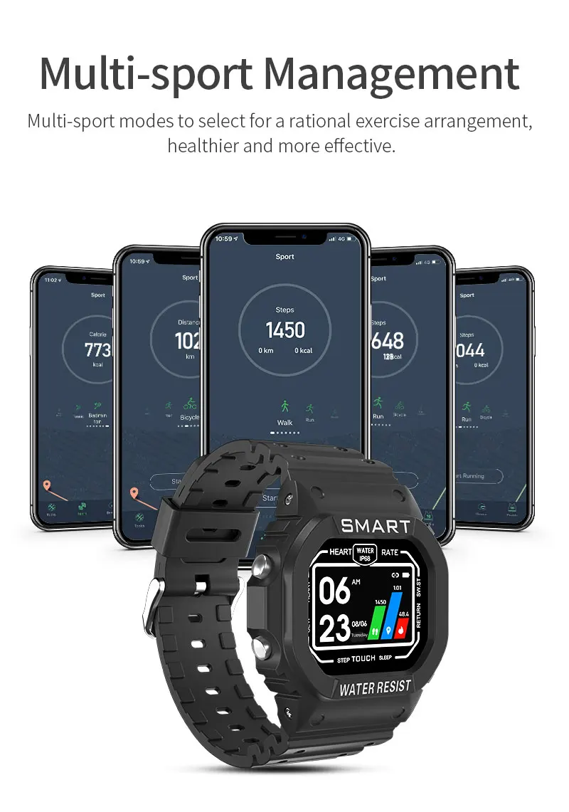 Умные часы K16 для мужчин и женщин Детские Водонепроницаемые Смарт-часы плавания с