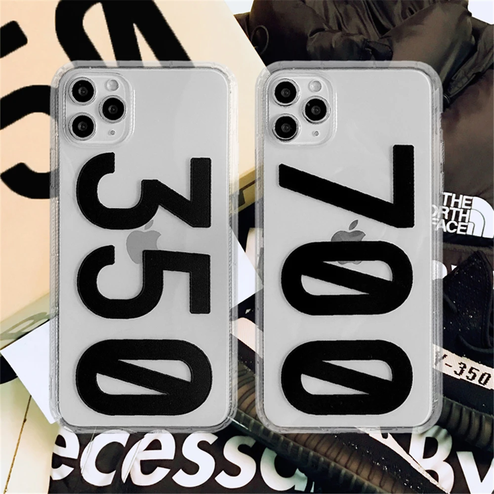 

Super Brand 350 700 Sneakers Anti-fall Case for Samsung S10 5G S8 S9 Note 10 Plus 8 9 Silicon Soft Clear Phone Cover
