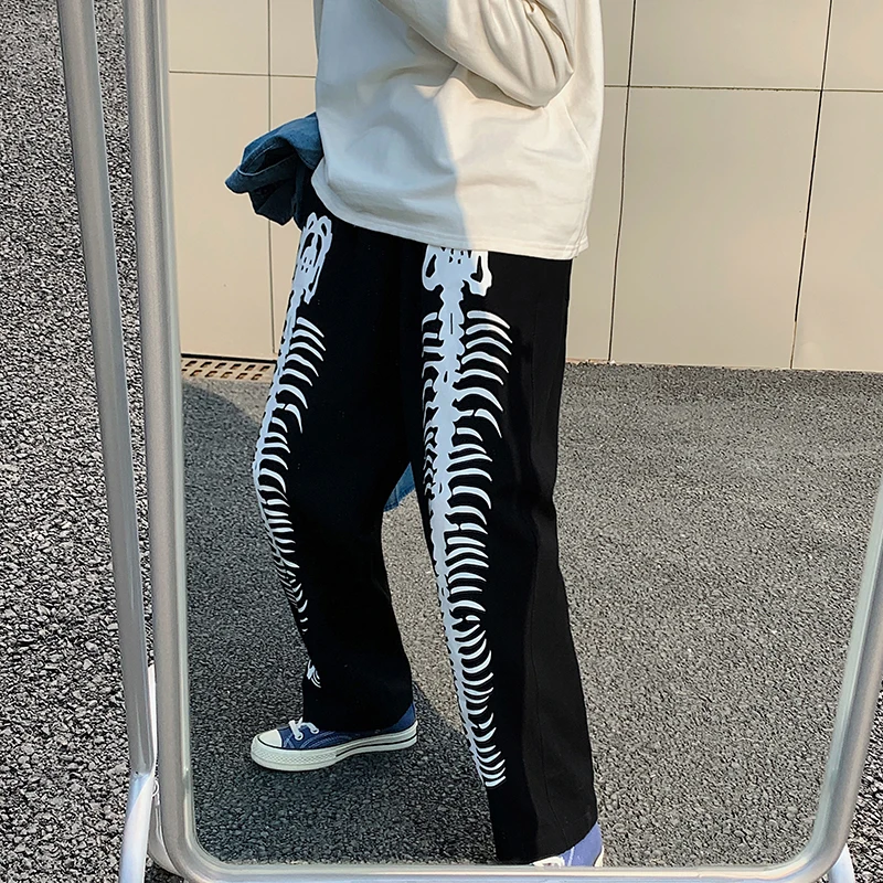 

Skull Printed Sweatpants for Men 2021 Fashion Trends New Arrival Joggers Pants Teen Hip Hop Streetwear Plus Size Gothic Trousers