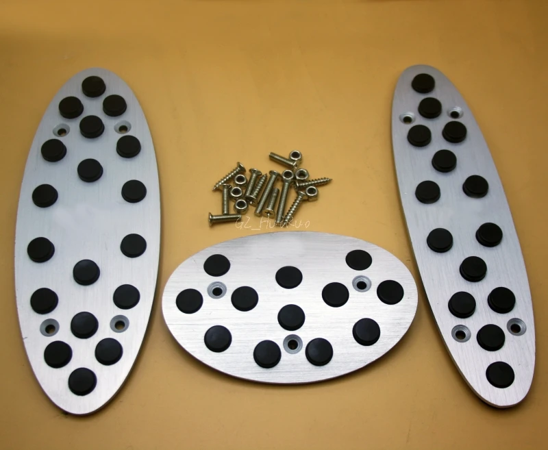 Стайлинг автомобиля 3 шт. алюминиевые ножные упоры Топливные Тормозные педали