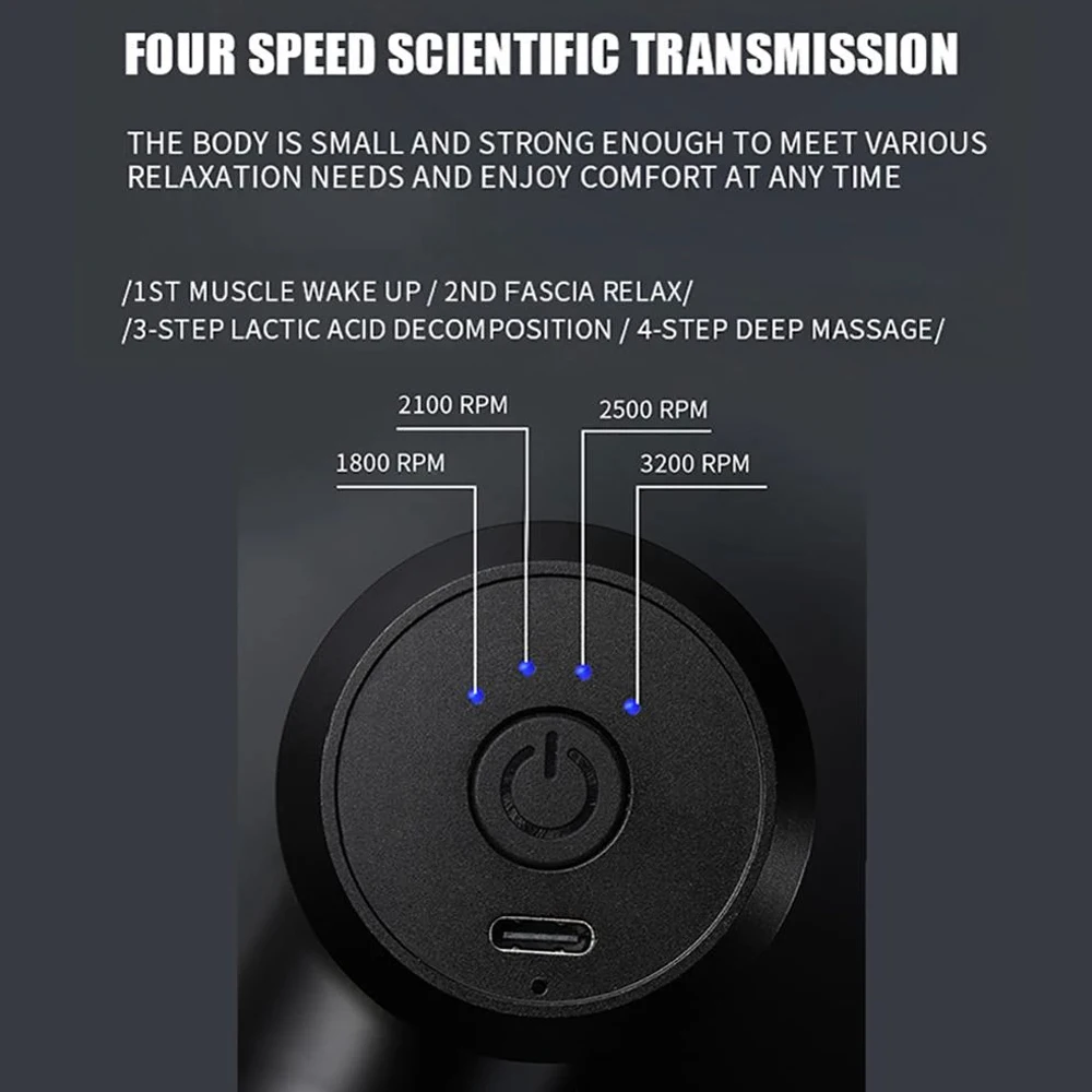 

Fascia Gun Sport Therapy Muscle Massager Body Relaxation Pain Relief Slimming Shaping Massager Gun