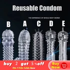 5 типов, многоразовые презервативы, телефон, удлинитель пениса, резьба, кольцо на член, фаллоимитатор, оболочка, презервативы, секс-игрушки для мужчин