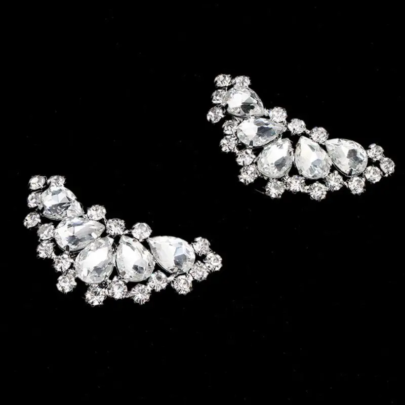 

New Acrylic Shoes Flower Fashion Trend Rhinestone Women Shoe Buckle N1HB