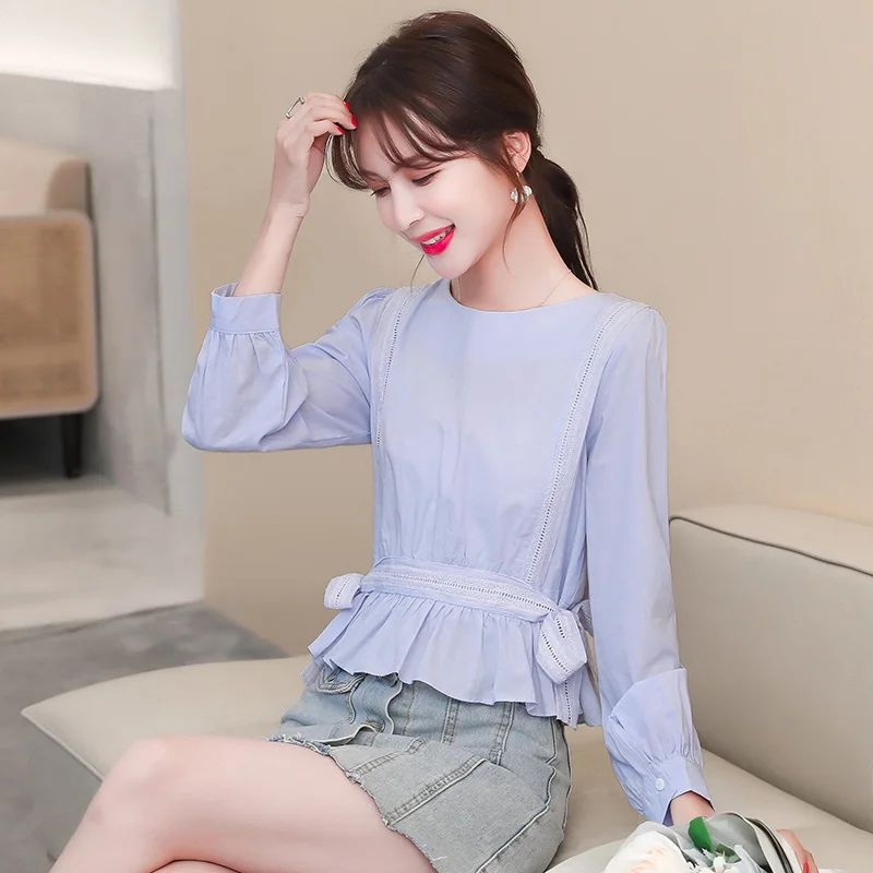 

Женская шифоновая рубашка с длинным рукавом, в западном стиле