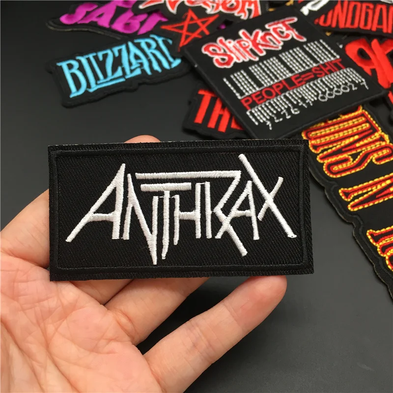 25 шт./лот рок-нашивки нашивки в полоску для одежды вышивка значки одежда наклейки