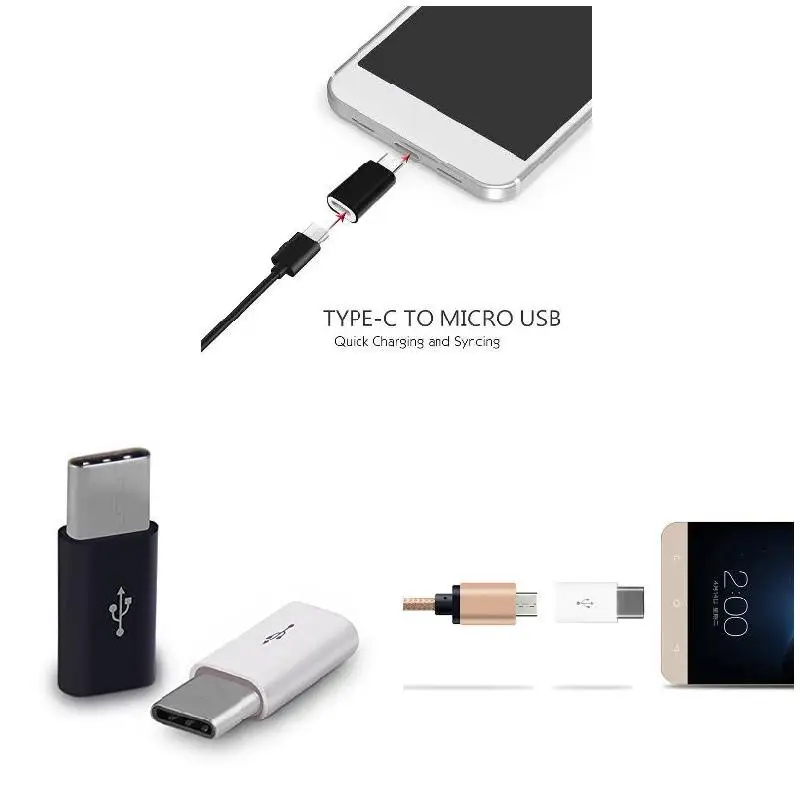 10 шт. USB 3 1 C type Мужской к Micro Женский адаптер конвертер Привет Прямая поставка| |