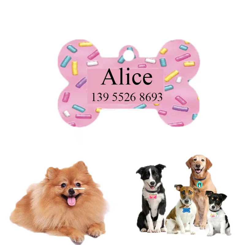 

collar de acero inoxidable grabado gratis para mascotas, accesorios de decoración, etiqueta de identificación para perros,