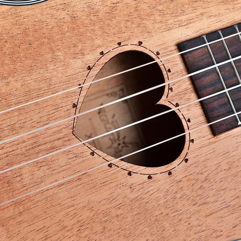 Гавайская гитара укулеле Tenor 23 26 дюймов 4 струны в форме сердца музыкальный