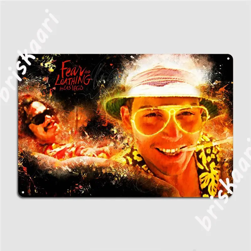 

Fear And Loathing In Las Vegas Alternative Metal Sign Plaques Kitchen Customize Pub Tin Sign Poster