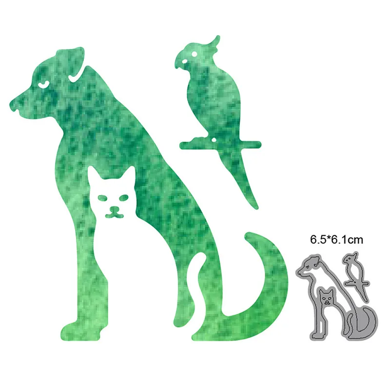 

Animals Cat Dog Metal Cutting Dies Stencils For DIY Scrapbooking Decoration Embossing Dies Cut Handcraft Dies Cutting Craft dies